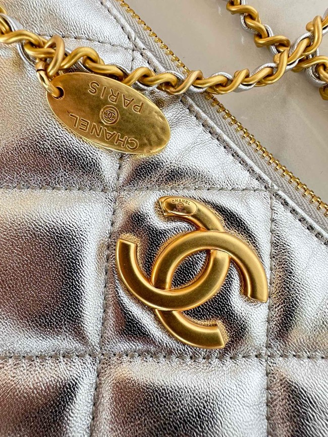 Chanel Medium HOBO BAG AS5498 Silver