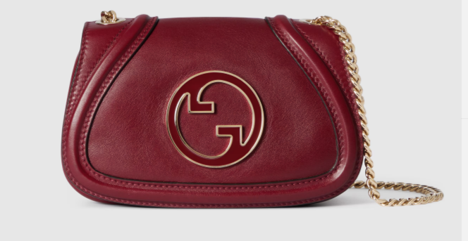 GUCCI BLONDIE SMALL SHOULDER BAG 815711 Rosso Ancora red