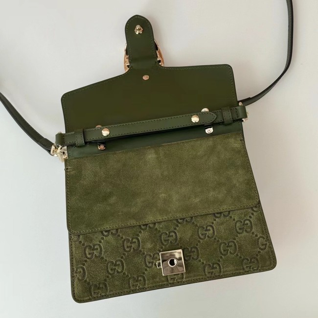GUCCI DIONYSUS MINI TOP HANDLE BAG 813400 Dark green