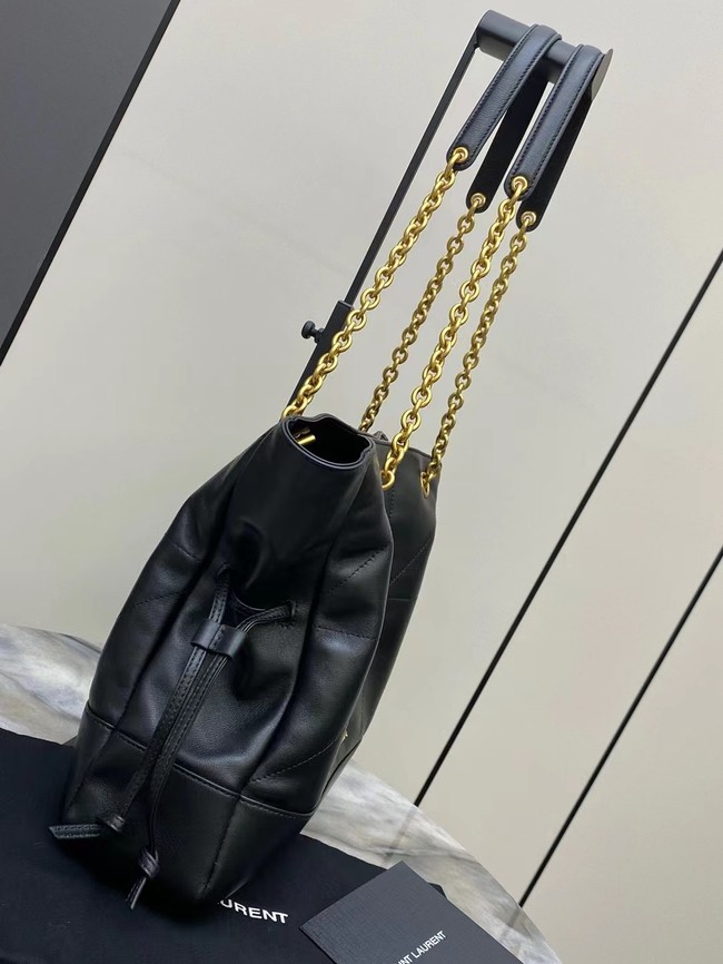 SAINT LAURENT JAMIE SHOPPING SMALL IN LAMBSKIN 833948 BLACK