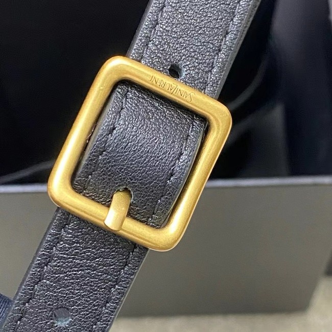 SAINT LAURENT Y SMALL BUCKET IN LEATHER 808224 BLACK