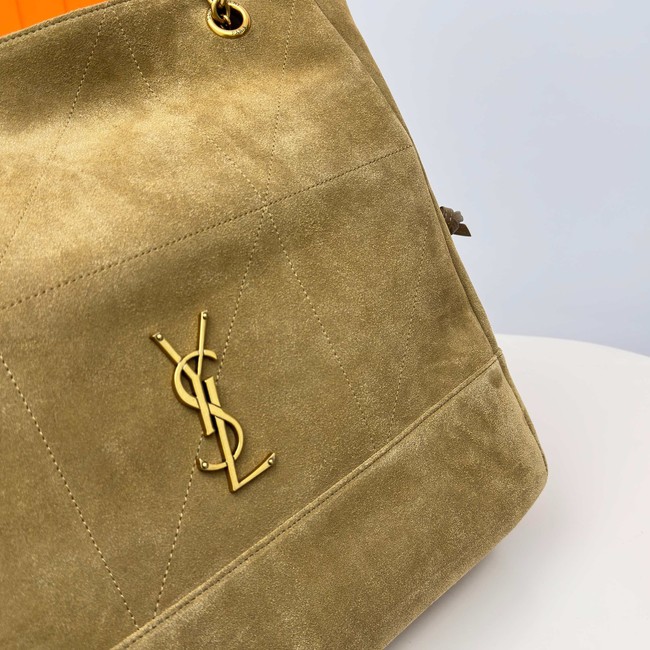 SAINT LAURENT JAMIE SHOPPING IN SUEDE 809824 GOLDEN LEAF