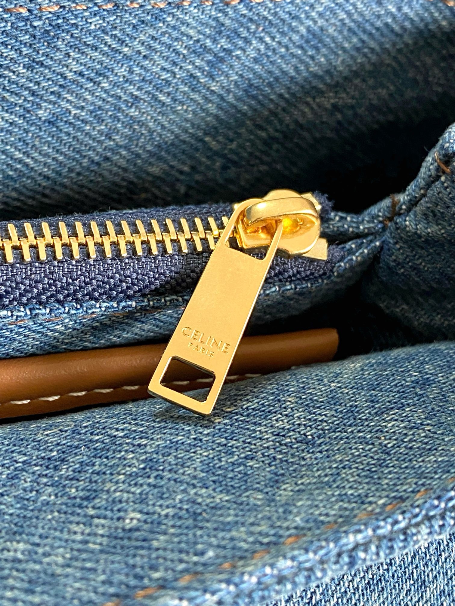 Celine TEEN NINO BAG IN Denim 118113 blue