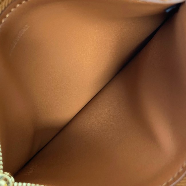 Celine TEEN NINO BAG IN RAFFIA WITH TRIOMPHE EMBROIDERIES 116388 NATURAL & TAN