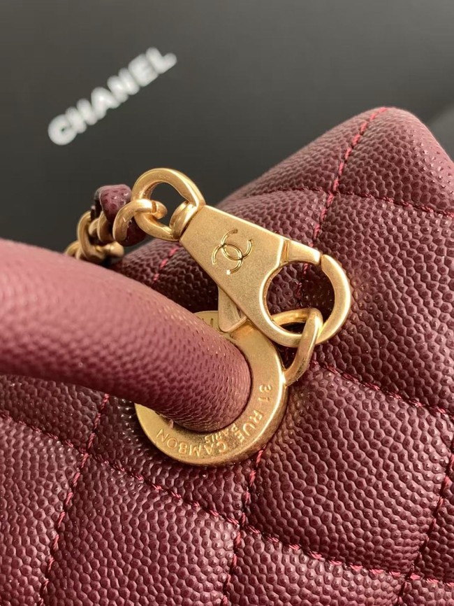 Chanel FLAP BAG WITH TOP HANDLE 92990-8