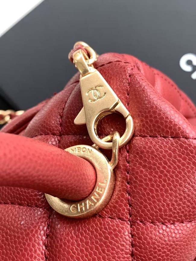 Chanel MINI FLAP BAG WITH TOP HANDLE AS2215-12