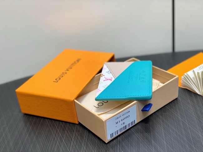 Louis Vuitton LV x TM Criss-Cross Card Holder M14090 Kabira Blue