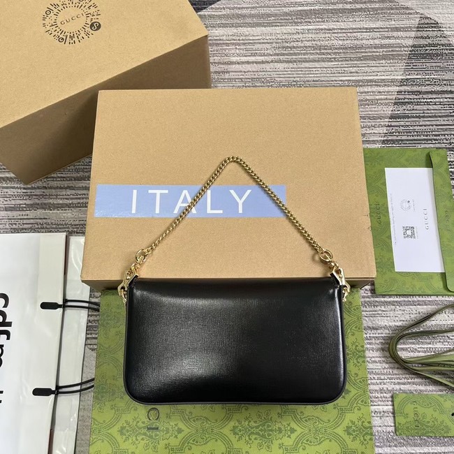 GUCCI HORSEBIT 1955 SOFT SMALL SHOULDER BAG 752002 black
