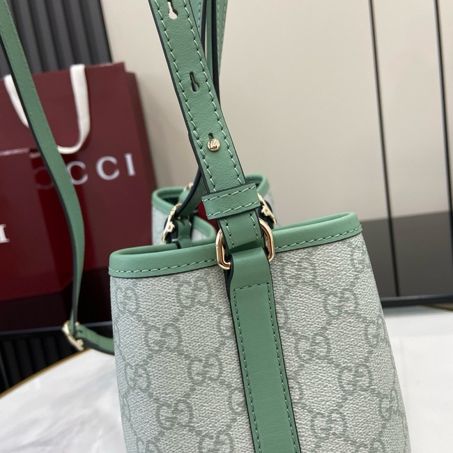 GUCCI GG EMBLEM MEDIUM TOTE BAG 815214 Sage green
