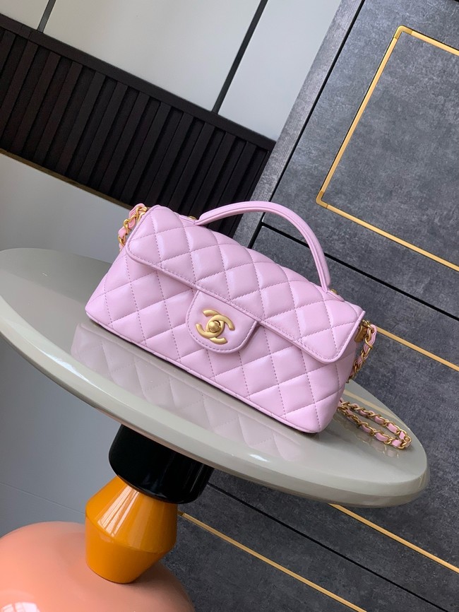 Chanel MINI FLAP BAG WITH TOP HANDLE AS5354 pink