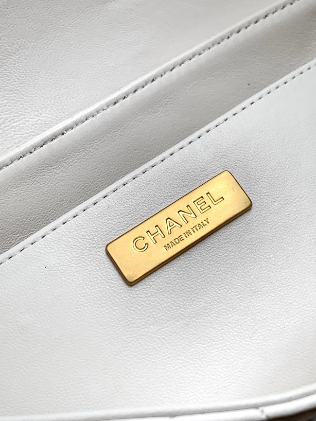 Chanel SMALL FLAP BAG WITH TOP HANDLE AS5355 white