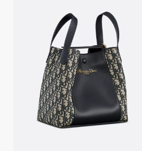 Dior Blue Dior Oblique Jacquard and Smooth Calfskin M2841USKU Dior Blue Dior Oblique Jacquard and Smooth Calfskin M2841USKU