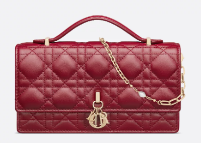 My Dior Mini Bag Cannage Lambskin S0980ONMJ Cherry Red My Dior Mini Bag Cannage Lambskin S0980ONMJ Cherry Red