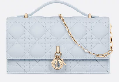 My Dior Mini Bag Cannage Lambskin S0980ONMJ Shirt Blue My Dior Mini Bag Cannage Lambskin S0980ONMJ Shirt Blue