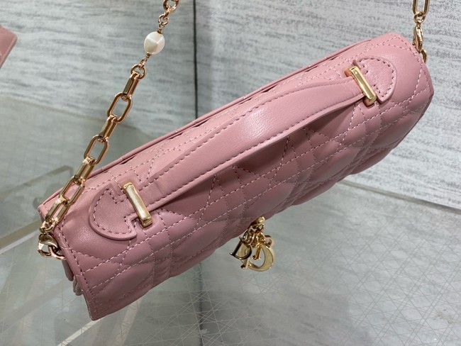 My Dior Mini Bag Cannage Lambskin S0980ONMJ dark pink