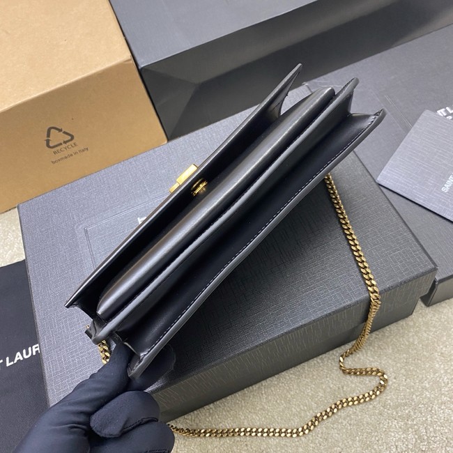 SAINT LAUREN SUNSET CLUTCH IN BOX SAINT LAURENT 810997 NOIR