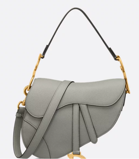 Dior Saddle Bag with Strap Saddle Grained Calfskin M0455CBAA Stone Gray Dior Saddle Bag with Strap Saddle Grained Calfskin M0455CBAA Stone Gray