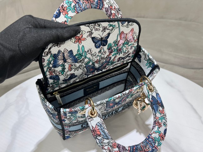 Dior Medium Lady D-Lite Bag Embroidery M0565OECZ
