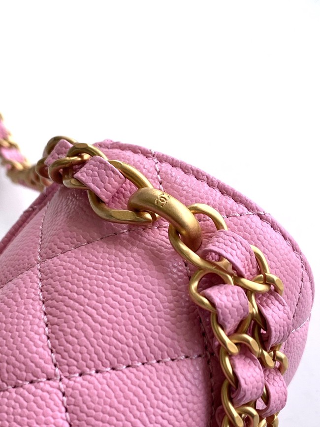 Chanel Grained Calfskin Shoulder Bag AS5329 pink