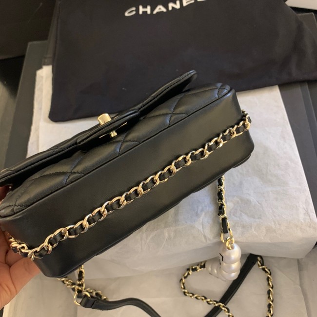 Chanel MINI CLASSIC HANDBAG Lambskin AS1436 black