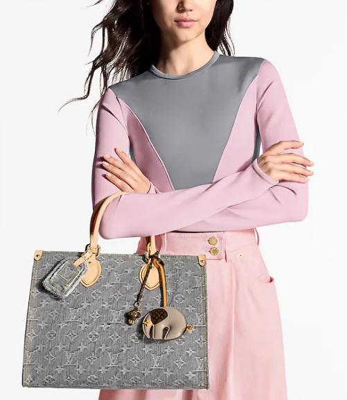 Louis Vuitton OnTheGo MM M13189 Washed Gray Louis Vuitton OnTheGo MM M13189 Washed Gray