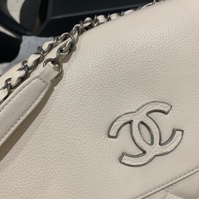 Chanel Grained Calfskin Shoulder Bag AS8095 Cream