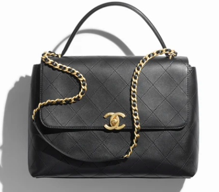 Chanel MAXI FLAP BAG WITH TOP HANDLE AS5543 BLACK Chanel MAXI FLAP BAG WITH TOP HANDLE AS5543 BLACK