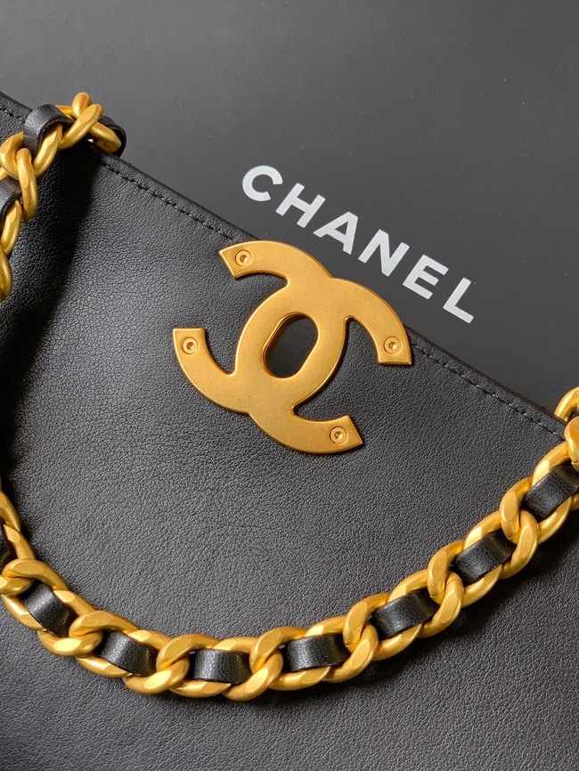 Chanel SMALL FLAP BAG WITH TOP HANDLE AS5467 BLACK