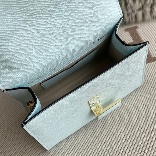 Valextra Iside Top Handle Mini Bag 00359 light blue