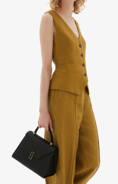 Valextra Iside Top Handle Medium Bag 56028 BLACK Valextra Iside Top Handle Medium Bag 56028 BLACK