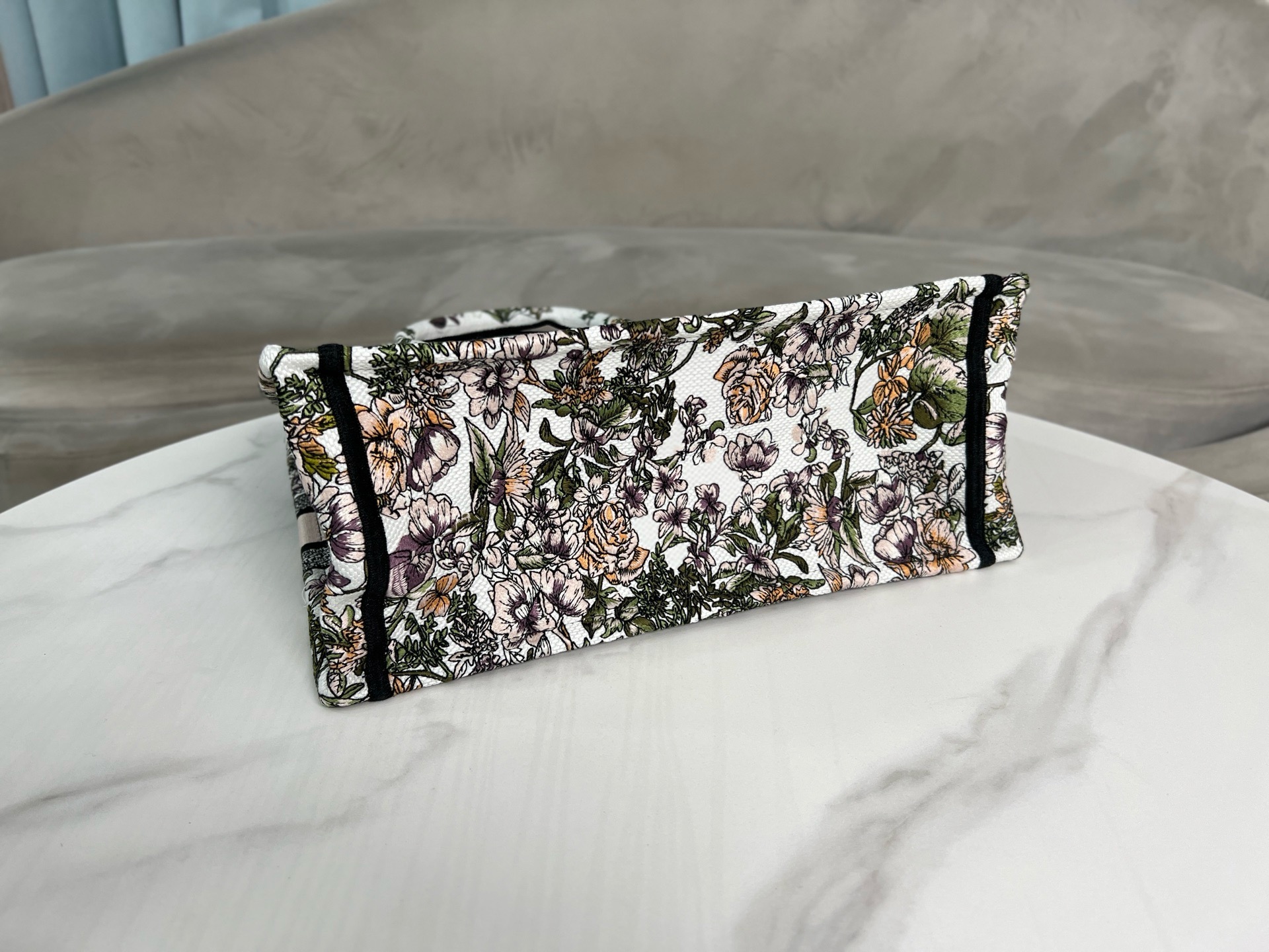 Medium Dior Book Tote Pink Multicolor D-Floral Embroidery M1296ZECZ