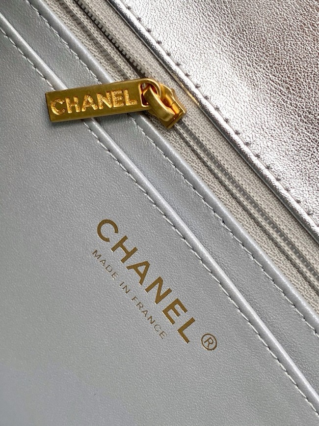 Chanel Mini flap bag AS4795 Silver
