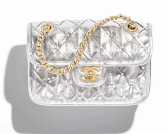 Chanel Mini flap bag AS4797 Silver Chanel Mini flap bag AS4797 Silver