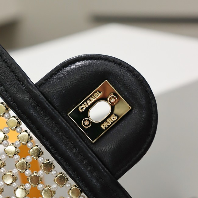 Chanel small flap bag AS4962 black&gold