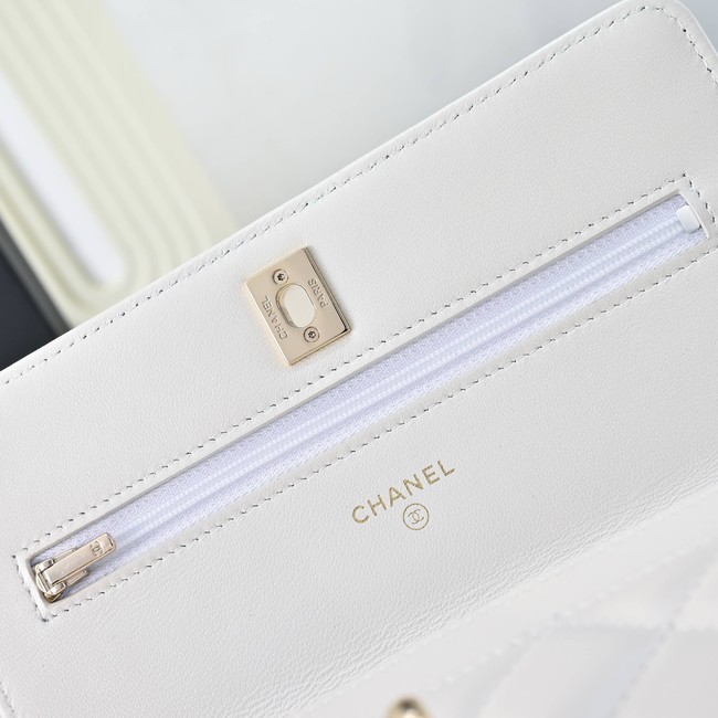 Chanel WALLET ON CHAIN AS4537 white