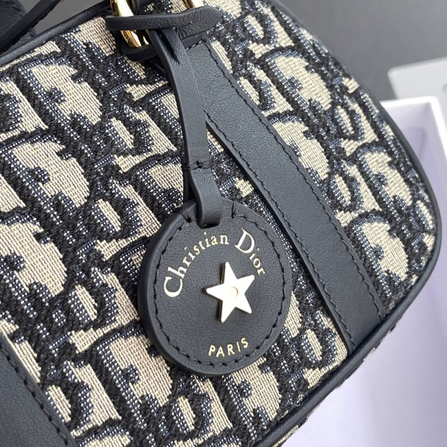 D-Vibe East-West Nano Bag Blue Dior Oblique Jacquard S2388UTZQ