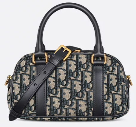 D-Vibe East-West Nano Bag Blue Dior Oblique Jacquard S2388UTZQ