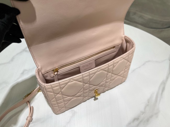 Dior Medium Soft Dior Caro Bag Macrocannage Lambskin M9253UHPA pink