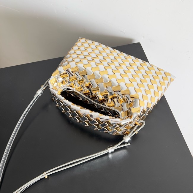 Bottega Veneta Mini Hop 777586 gold&Silver
