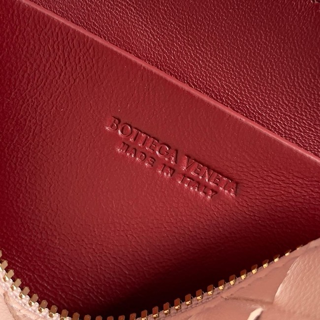 Bottega Veneta Intrecciato Concert Pouch 794258 Seashell&red