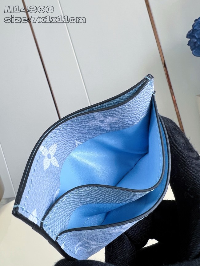 Louis Vuitton Double Card Holder M14359 Sky blue