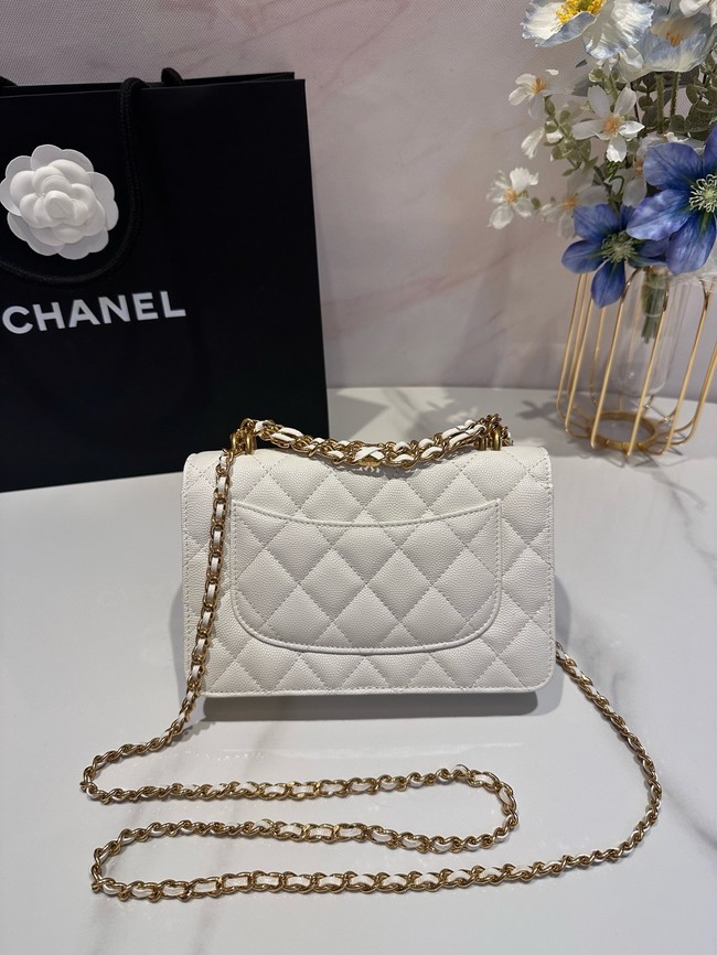 Chanel PHONE HOLDER WITH CHAIN AP3019 WHITE