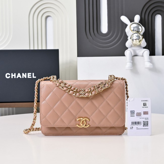 Chanel PHONE HOLDER WITH CHAIN AP3019 PINK