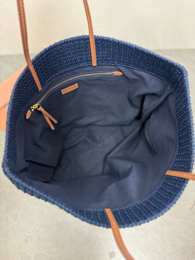 miumiu Raffia effect woven tote bag 5GB228-2