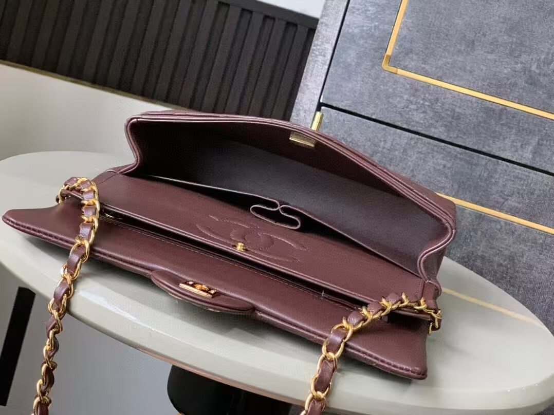 Chanel CLASSIC Original Leather11.12 HANDBAG 1112 Brown