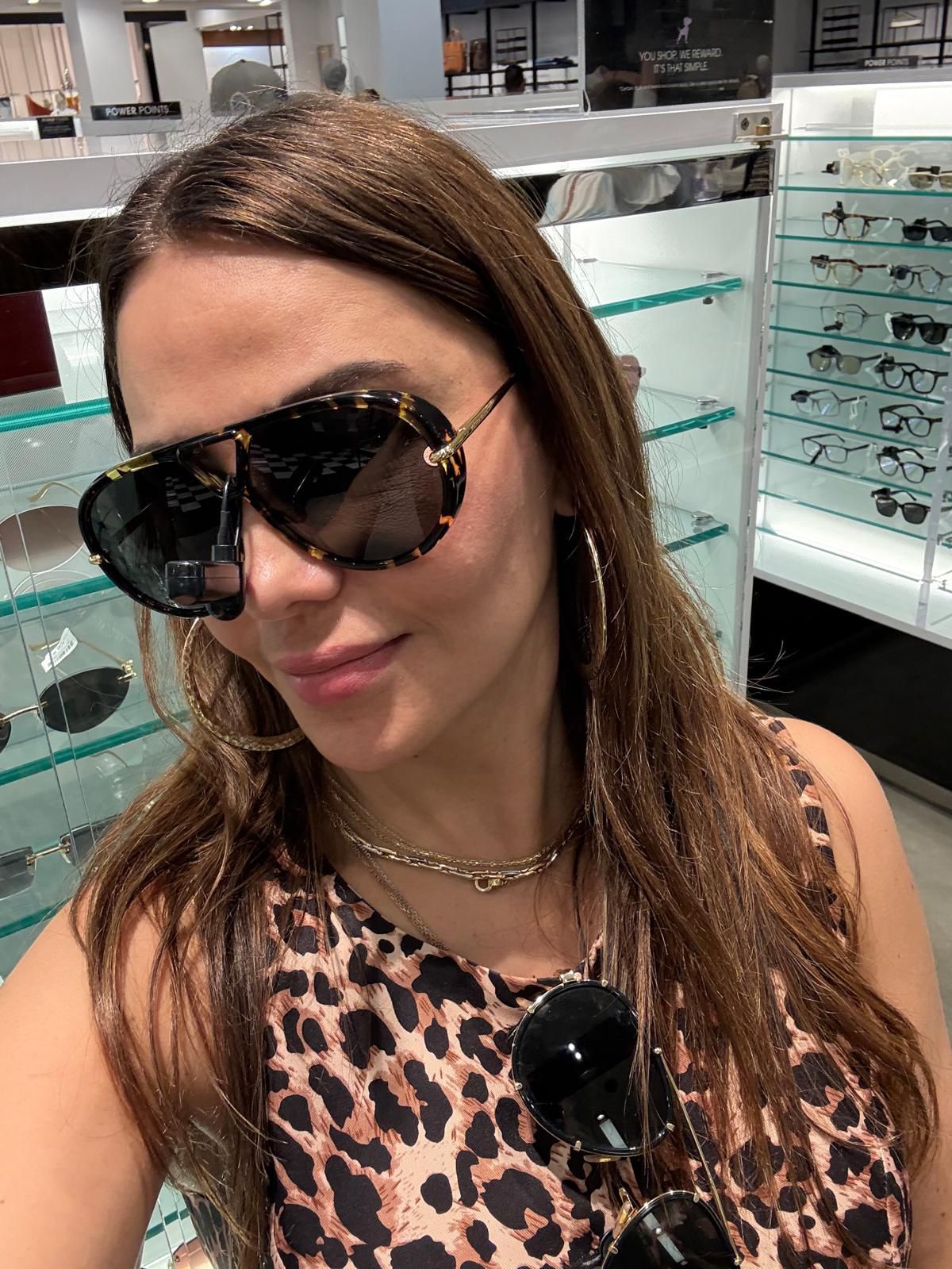 Bottega Veneta Drop Collection 63mm Tortoise Aviator Statement Sunglasses BV50342