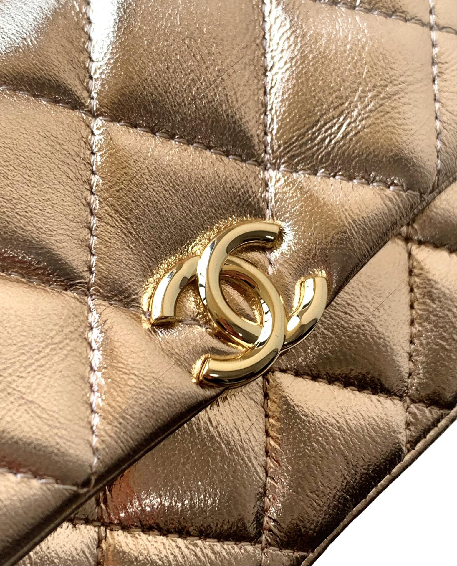 Chanel CLASSIC Original Lambskin 11.12 HANDBAG AS6563 gold