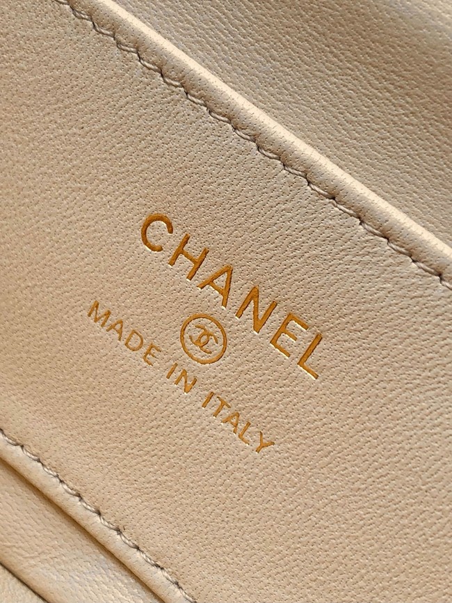 Chanel CLASSIC Original Lambskin 11.12 HANDBAG AS6563 light apricot