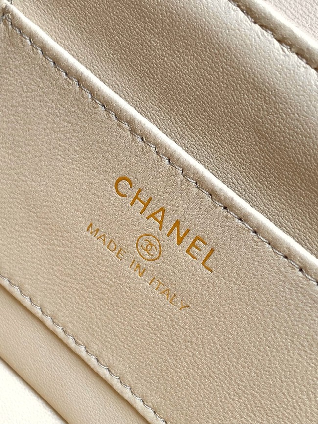 Chanel CLASSIC Original Lambskin 11.12 HANDBAG AS6564 light apricot