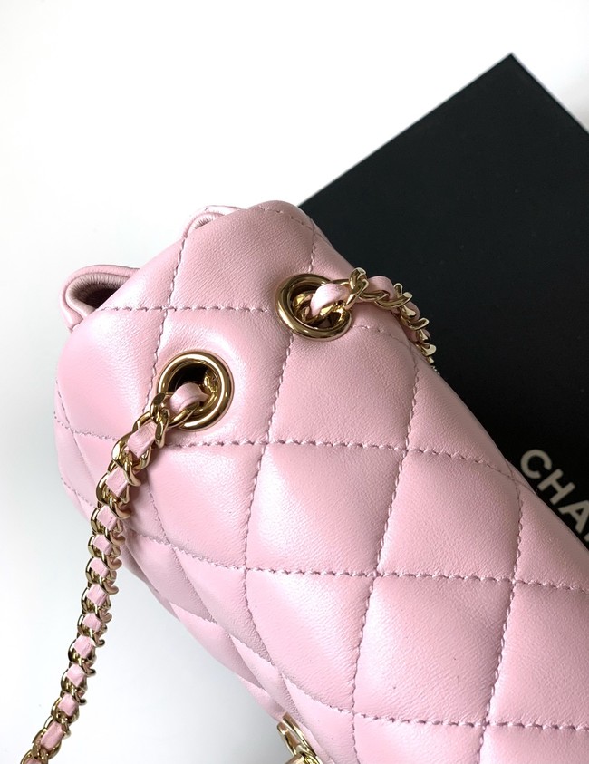 Chanel CLASSIC Original Lambskin 11.12 HANDBAG AS6565 pink